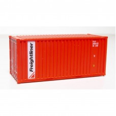 N Gauge Freightliner Red 20Ft Container: Per Pair (2)